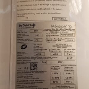 Bojler De Dietrich DT 360, 350l